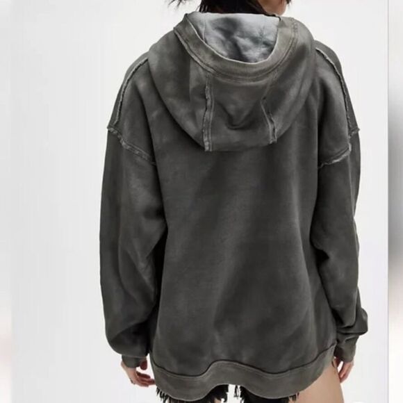 Free People We the Free Your Favorite Washed Hoodie Greyhound Combo NWOT - Picture 3 of 7